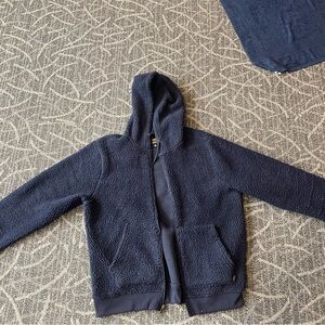 Lee Fleece Hoodie in Deep Blue